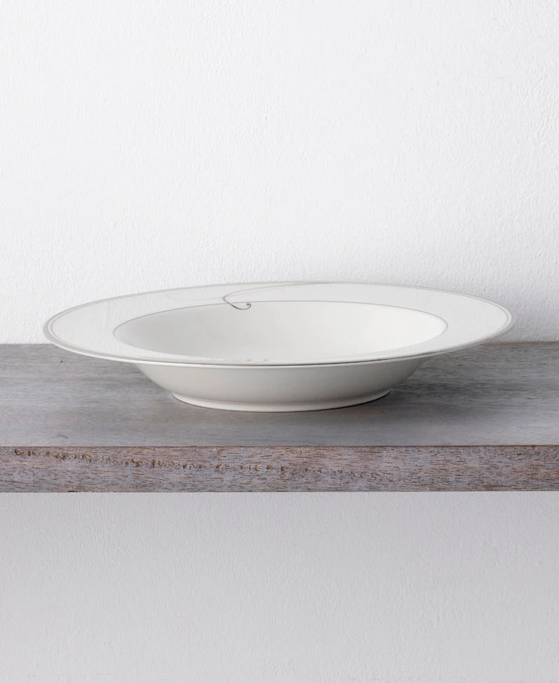 Noritake Platinum Wave Set of 4 Soup Bowls, Service For 4