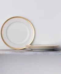 Noritake Odessa Gold Set of 4 Dinner Plates, Service For 4