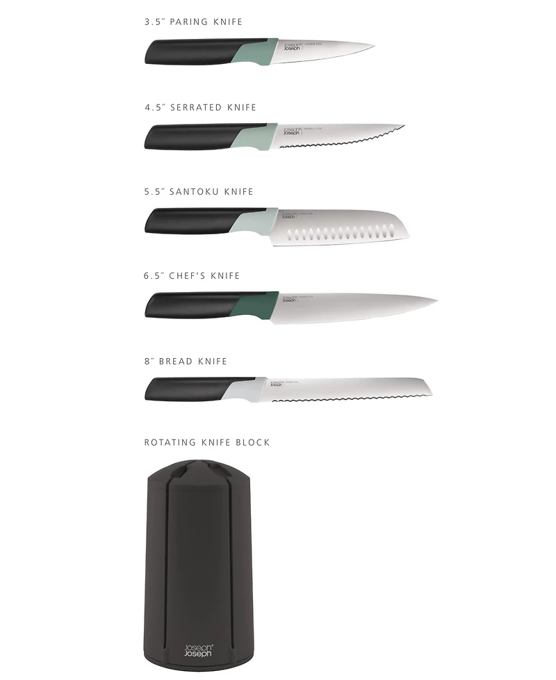 Joseph Joseph Elevate Knives 5-Piece Carousel Set - Editions
