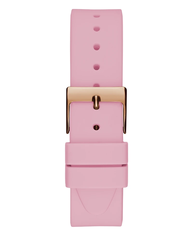 Guess Women's Analog Pink Silicone Watch 38mm