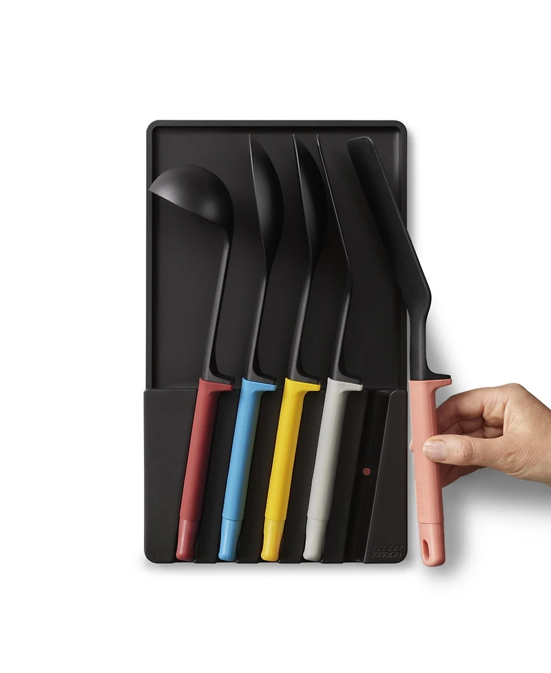 Joseph Joseph Elevate Utensils Store 5-Piece Utensil Set with in-Drawer Storage Tray