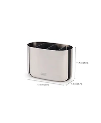 Joseph Joseph Easy Store Luxe Large Stainless-Steel Toothbrush Caddy