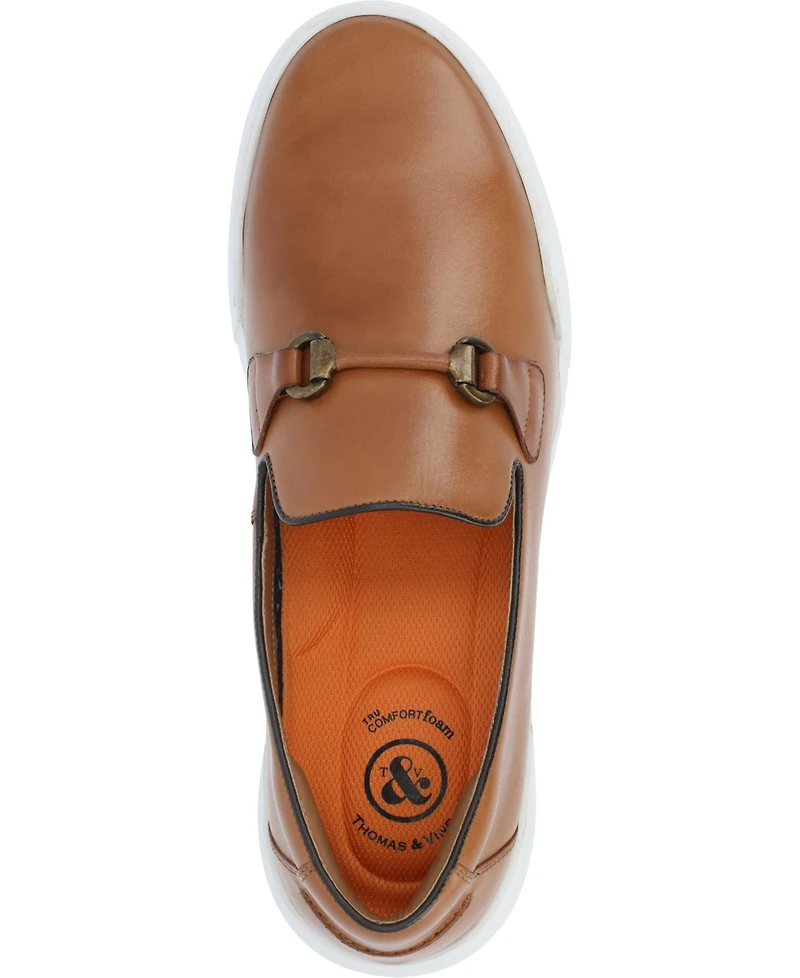 Thomas & Vine Men's Dane Plain Toe Bit Loafer Casual Shoes