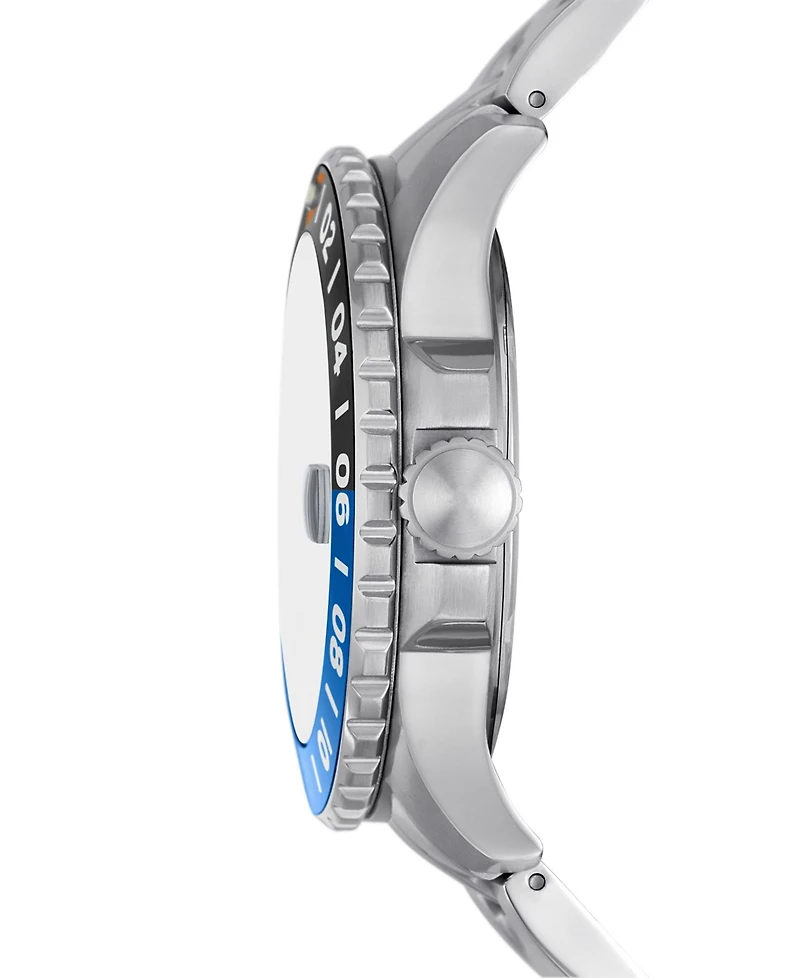 Fossil Men's Fossil Blue Gmt Stainless Steel Watch, 46mm