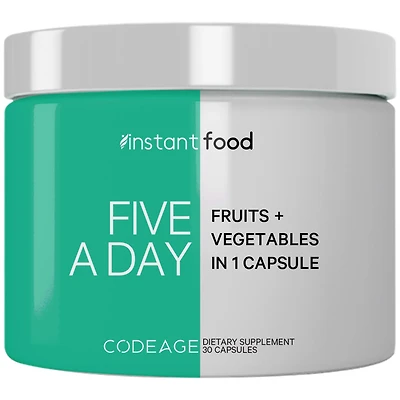 Codeage 5 Servings of Fruits & Veggies Equivalent in 1 Single Capsule