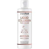 Codeage Liquid Collagen Supplement Chocolate Flavor, Beauty Trim & Glow Liposomal Collagen Peptides, Cla Conjugated Linoleic Acid, Hyaluronic Acid, Vi