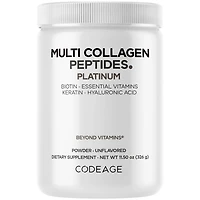Codeage Multi Collagen for Women & Men Biotin 10000mcg Keratin, Protein Powder Vitamin C B6 D3, Hyaluronic Acid, Niacin