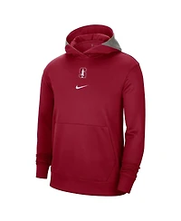 Men's Nike Cardinal Stanford Team Basketball Spotlight Performance Pullover Hoodie