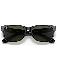 Ray-Ban Unisex New Wayfarer Sunglasses, RB2132 - Polished Black