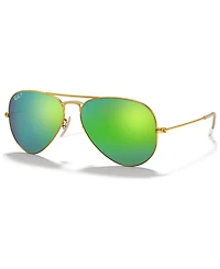 Ray-Ban Polarized Sunglasses, RB3025 Aviator Mirror