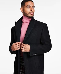 Tayion Collection Men's Classic-Fit Wool Blend Overcoats