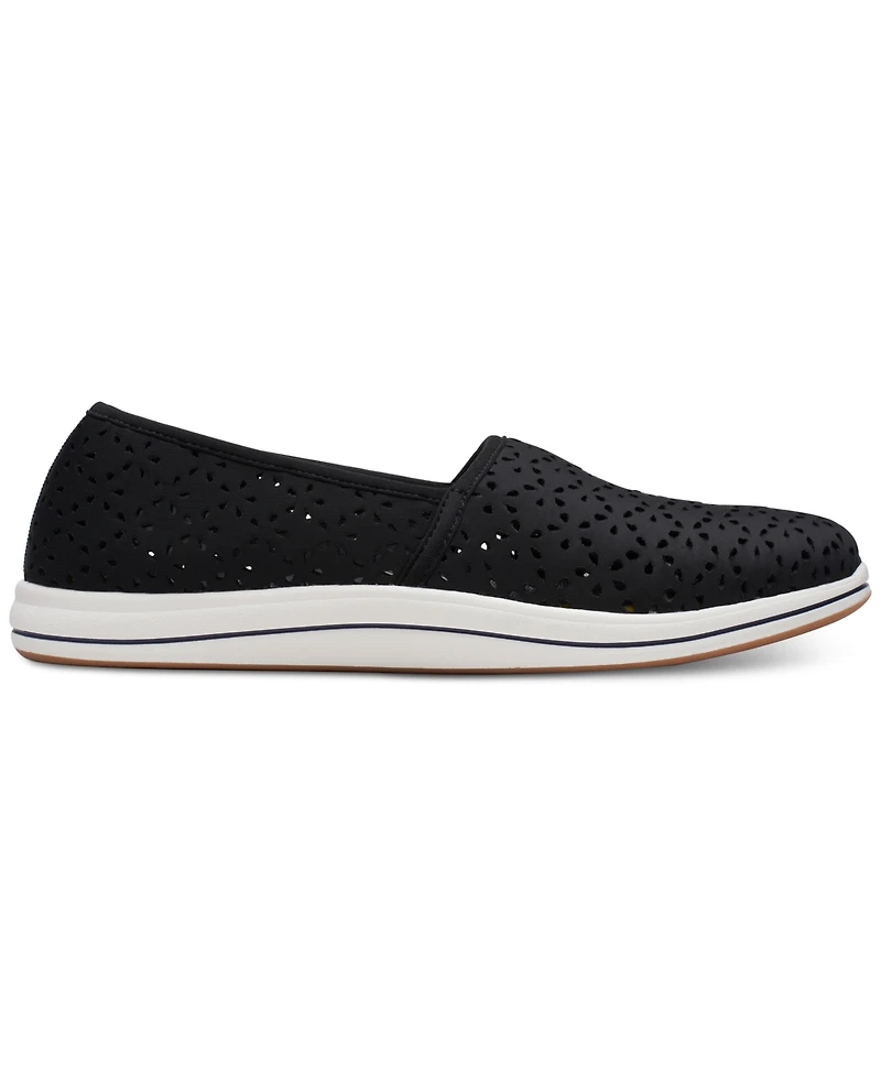 Clarks Women's Cloudsteppers Breeze Emily Perforated Loafer Flats