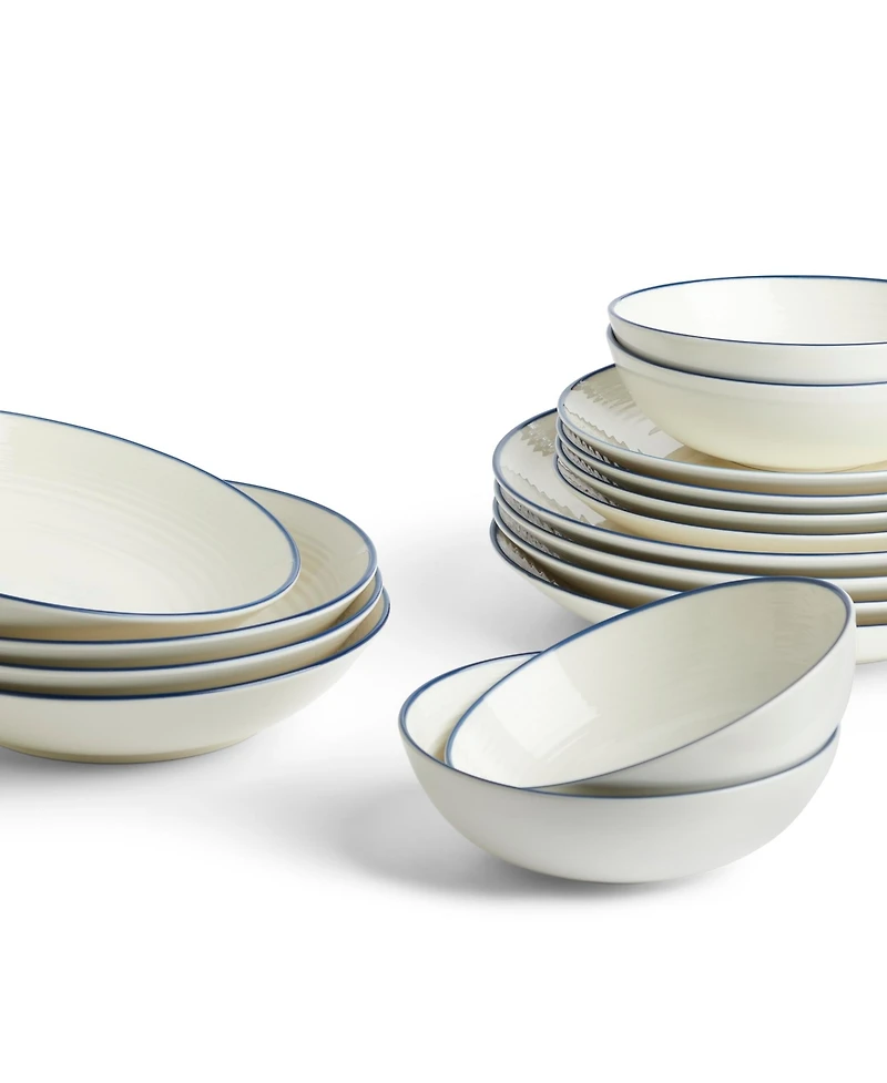 Royal Doulton Maze Denim Line Piece Dinnerware Set