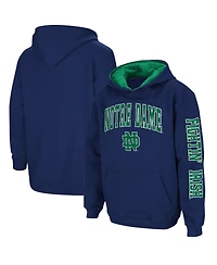 Big Boys Colosseum Navy Notre Dame Fighting Irish 2-Hit Team Pullover Hoodie