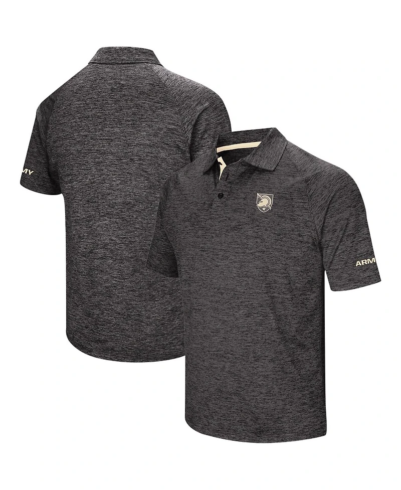 Men's Colosseum Black Army Black Knights Big and Tall Down Swing Polo Shirt