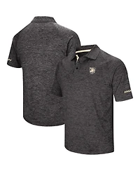 Men's Colosseum Black Army Black Knights Big and Tall Down Swing Polo Shirt