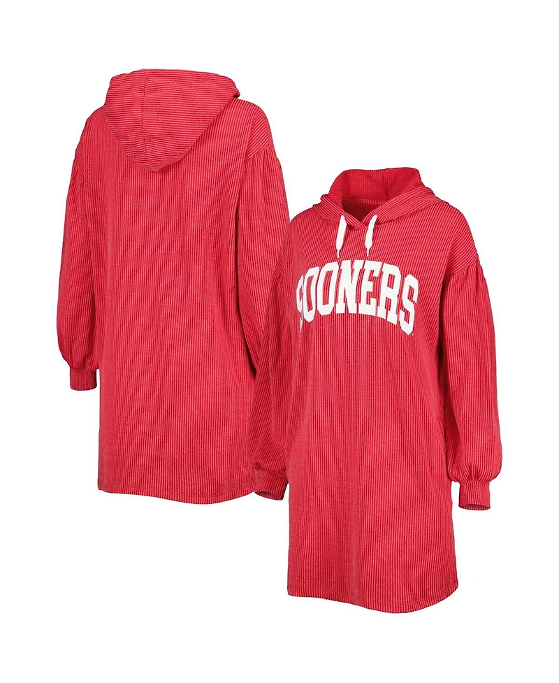 Women's Gameday Couture Crimson Oklahoma Sooners Game Winner Vintage-Like Wash Tri-Blend Dress