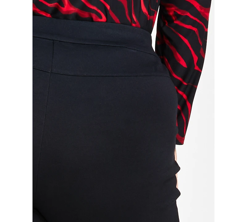 I.n.c. International Concepts Plus Size High Rise Pull-On Straight-Leg Pants, Created for Macy's