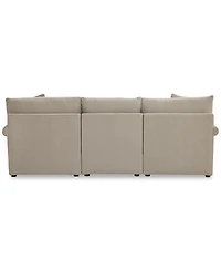 Closeout! Wrenley 99" 3-Pc. Fabric Modular Chaise Sectional Sofa, Created for Macy's