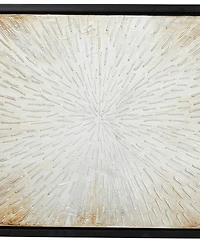Rosemary Lane Canvas Radial Starburst Framed Wall Art with Black Frame, 71" x 1" x 20"