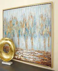 Rosemary Lane Canvas Tree Framed Wall Art with Gold-Tone Frame, 47" x 2" x 36"