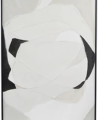 Rosemary Lane Canvas Abstract Framed Wall Art with Black Frame Set of 2, 29.50" x 39.50"