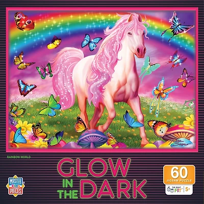 Masterpieces Glow in the Dark - Rainbow World 60 Piece Jigsaw Puzzle