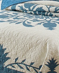 Closeout! Tommy Bahama Home Aloha Pineapple Embroidered Quilt, King