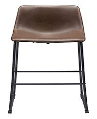 Zuo 39" each, Set of 2 Steel, Polyurethane Smart Bar Chair