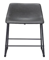 Zuo 35" each, Set of 2 Steel, Polyurethane Smart Counter Chair