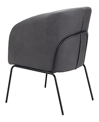 Zuo 30" Steel, Polyester Quinten Boho Chic Accent Chair