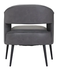 Zuo 30" Steel, Polyester Berkeley Boho Chic Accent Chair