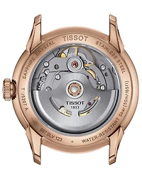 Tissot Women's Swiss Automatic Chemin des Tourelles Powermatic 80 Leather Strap Watch 34mm