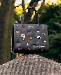 Karl Lagerfeld Paris Maybelle Satchel with Cate Pins