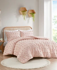Intelligent Design Lucy Clip Jacquard 3-Piece Comforter Set