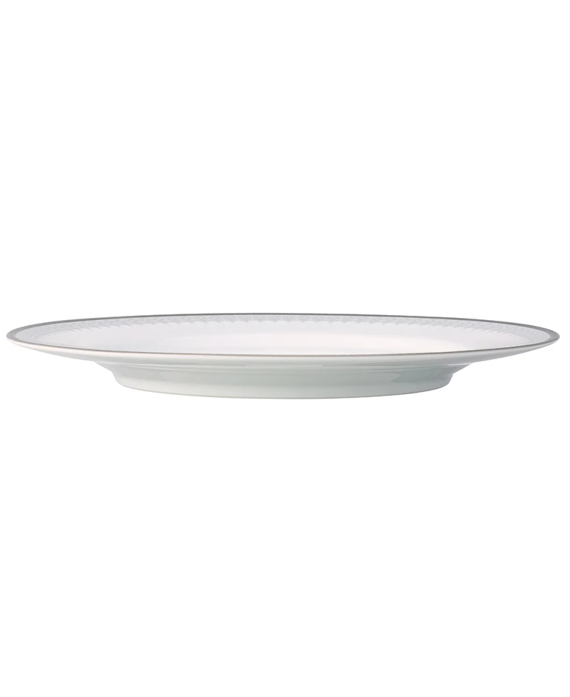 Noritake Silver Colonnade 4 Piece Dinner Plate Set, Service for 4