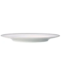 Noritake Silver Colonnade 4 Piece Dinner Plate Set, Service for 4