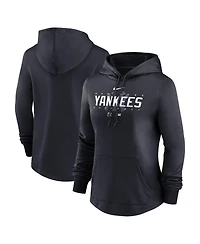Women's Nike Navy New York Yankees Authentic Collection Pregame Performance Pullover Hoodie