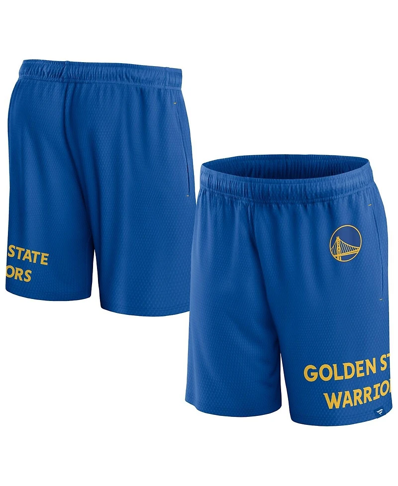 Men's Fanatics Royal Golden State Warriors Free Throw Mesh Shorts
