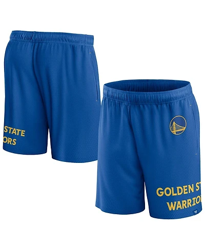 Men's Fanatics Royal Golden State Warriors Free Throw Mesh Shorts