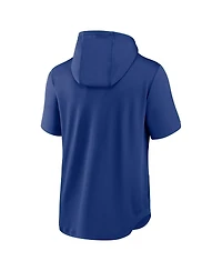 Men's Nike Royal Chicago Cubs Springer Short Sleeve Team Pullover Hoodie