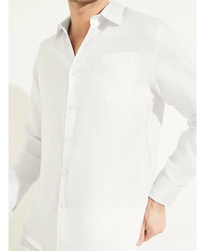 Guess Men's Island Linen Shirt