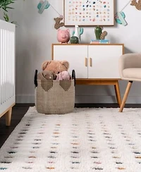 Nuloom Loft Behati Polka Dot Kids Tasseled Area Rug