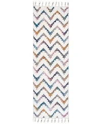 Nuloom Loft Rumi High Low Chevron Kids Tassel Area Rug