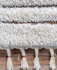 nuLoom Loft Angela High-Low Modern Diamond Tassel 5'3" x 7'6" Area Rug