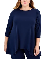 Jm Collection Plus Size Swing Top, Exclusively at Macy's