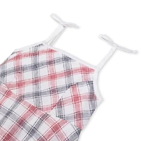 Hope & Henry Baby Girls Sleeveless Bow Shoulder Simple Sundress