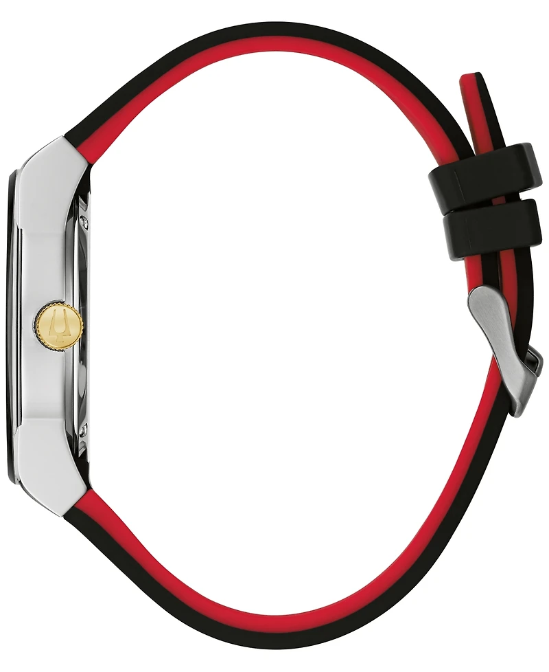 Bulova Men's Chronograph Modern Millennia Black Silicone Strap Watch 41mm