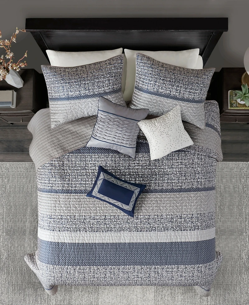 Madison Park Rhapsody 6-Pc. Quilt Set, King/California King