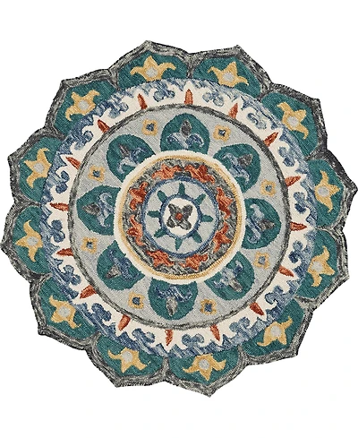 Lr Home Sweet Sinuo-109 6' x 6' Round Area Rug